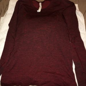 Lululemon Athletica Swiftly Tech Long Sleeve 10Red